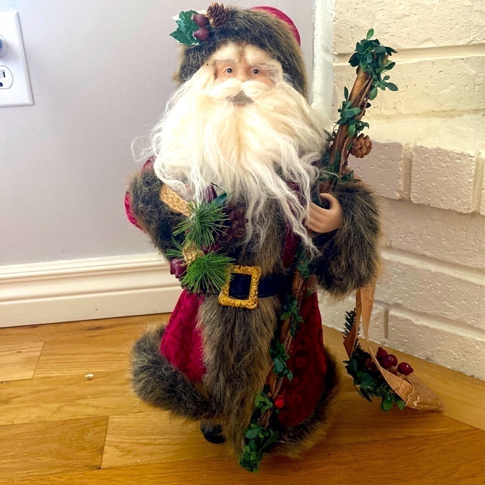 Rustic Santa Clause Figure Doll - Picture 2 of 6